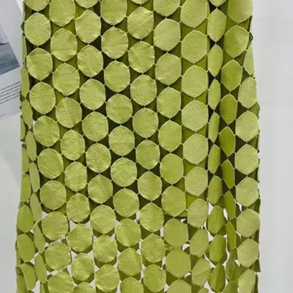 COPY A.W.A.K.E MODE Green straight skirt - Picture 2 of 5